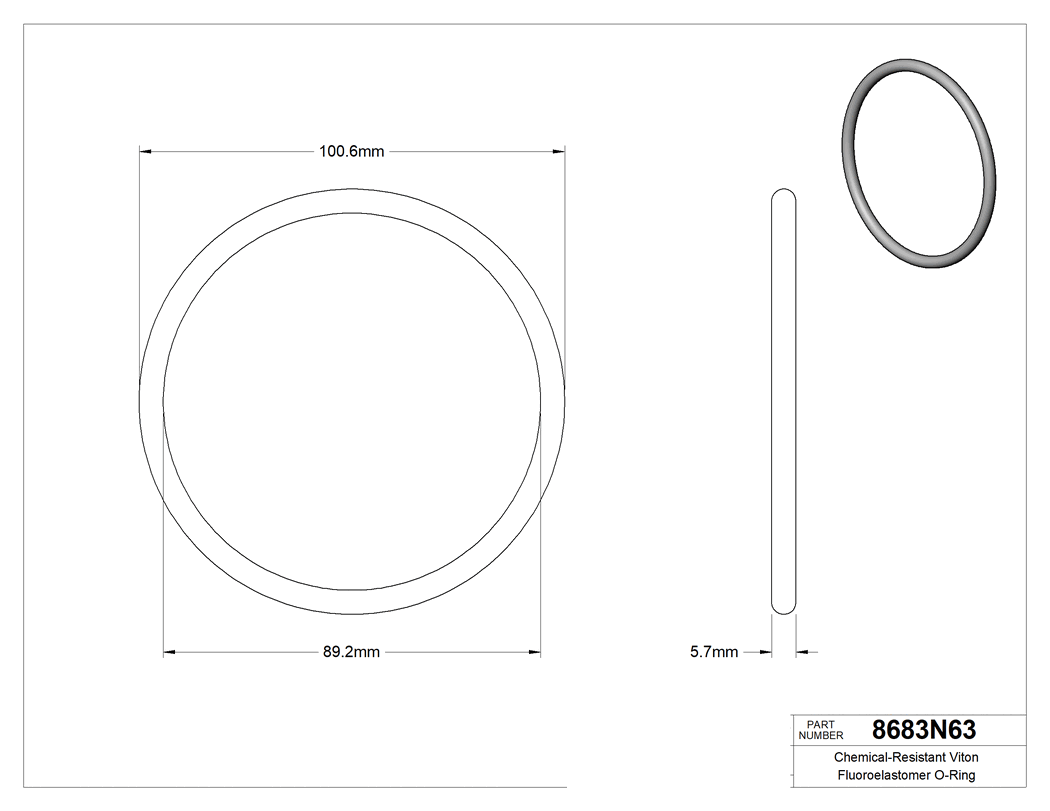 Technical drawing - 8683N63